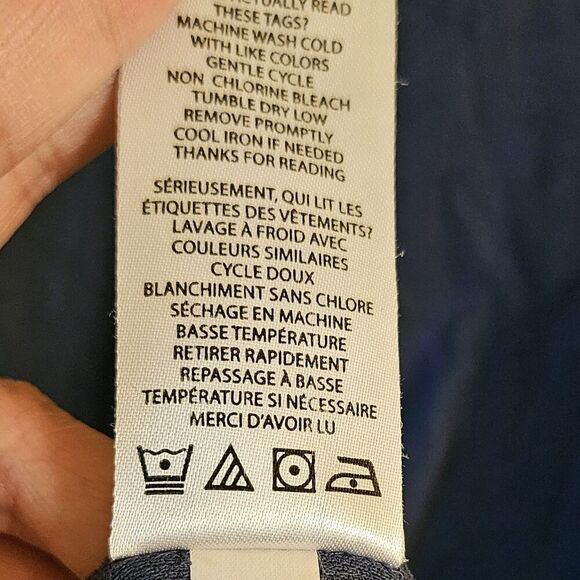 Travis Mathew Nash Polo Shirt Mens Large Navy Blue Striped Golf Performance - Picture 6 of 9